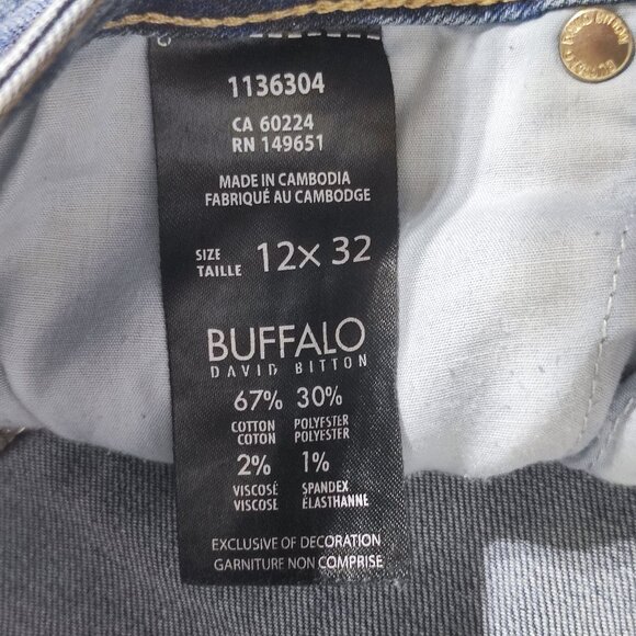 Buffalo jeans high rise straight leg women's size 12 medium washed denim blue - Picture 7 of 14